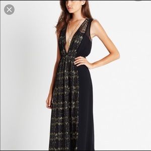 BCBGeneration Black and Gold Formal Maxi